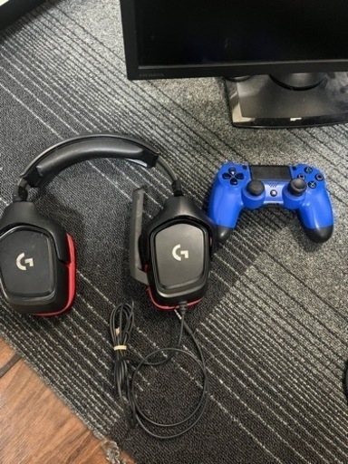 PlayStation4 ゲーミングモニター ヘッドホン付き！値下げしました！