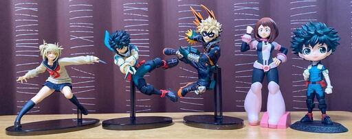 僕のヒーローアカデミア　フィギュア　5体セット（ヒロアカ）ミニノートのおまけつき