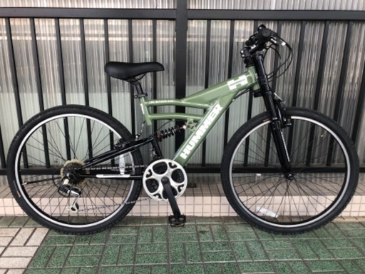 マウンテンバイク HUMMER。フルサスペンション。定価 : 42,990円