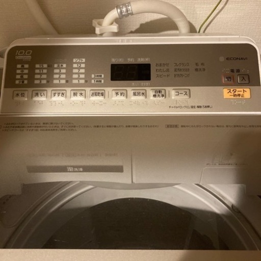 洗濯機　2017年製　Panasonic 10キロ