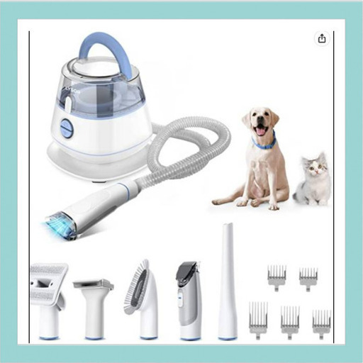 【新品】ペット　グルーミングセット　1台5役　犬猫　トリミング　換毛期　ブラシ