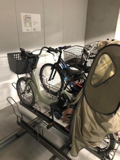 パナソニック電動自転車キュットクルーム美品ハンズフリーキー付き