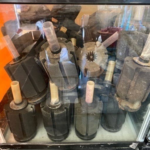 中古水槽90㎝6本 60㎝4本 スポンジフィルター等