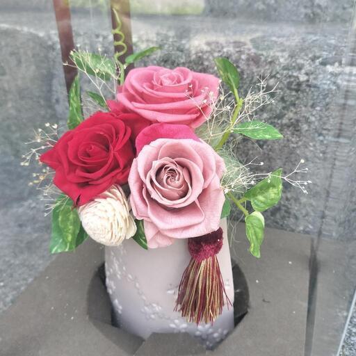 ブリザードフラワー　バラの花束　インテリアに