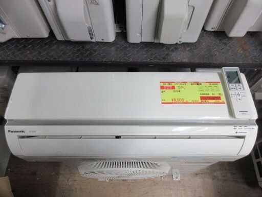K04188　パナソニック　中古エアコン　主に6畳用　冷房能力　2.2KW ／ 暖房能力　2.2KW 　※ジャンク品