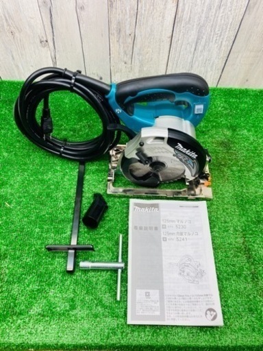 中古美品● makita 125mm丸ノコ 5230●C●