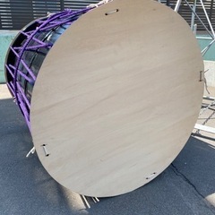 【販売終了】3尺 桶胴太鼓（スチール製台付） ※中古品