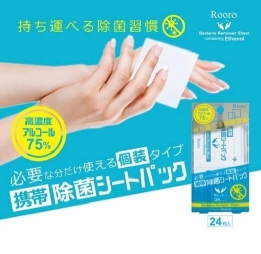 携帯　除菌シートパック　24枚×10パック