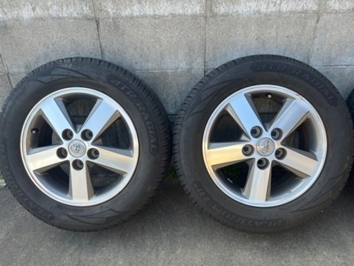 トヨタアイシス純正ホイールタイヤ4本セット