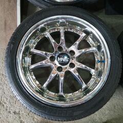 【商談中】マナレイ ヴァーテックVR5 215/45R17 バリ山タイヤ付き