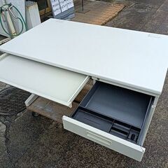 木製天板 片袖机 W1200『中古良品』鍵無し