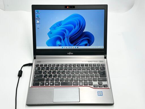送料無料 保証付 日本製 13.3型 ノートパソコン 富士通 E736/P 中古良品 第6世代 Core i5 8GB DVD 無線 Bluetooth カメラ Windows11 Office