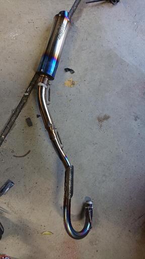 XR100用チタンマフラー