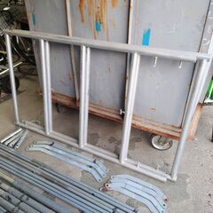 6/29 終 ローリングタワー キャスター付き 足場 棚台車 棚用台車 菊倉TK