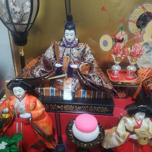 雛人形(親王、三人官女、随) 雛人形 親王と三人官女のセット