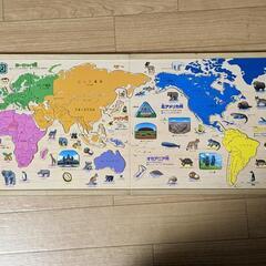 学研　木製シリーズパズルテーブル　世界地図