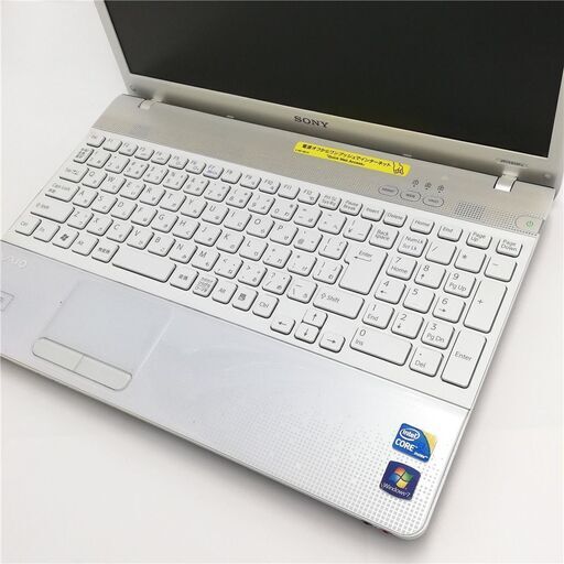 高速SSD 15.5型 ホワイト ノートパソコン SONY VPCEB28FJ 良品 Core i3 ...