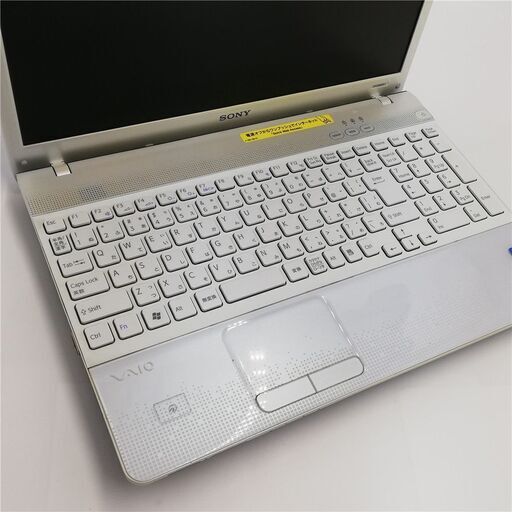 高速SSD 15.5型 ホワイト ノートパソコン SONY VPCEB28FJ 良品 Core i3 ...