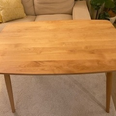 【幅115cm モモナチュラル】無垢材ダイニングテーブル