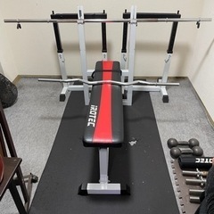 ベンチプレス キングスセット バーベル90キロ付き