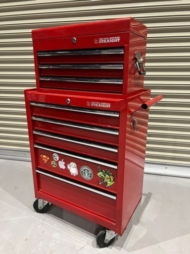 ツールキャビネット5段＋チェスト3段 ストレート社製 ロールキャブ