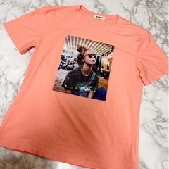 🤍数回着用　ネオンオレンジTシャツ