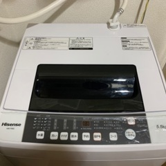 洗濯機 (2019年製) 5.5kg