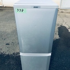 ③778番 三菱✨冷凍冷蔵庫✨MR-P15A-S‼️