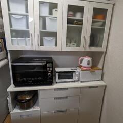 食器棚 　キッチンボード　ホワイト　白　140cm 　美品