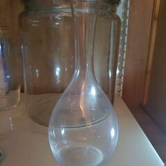 ガラスの花瓶  フラワーベース