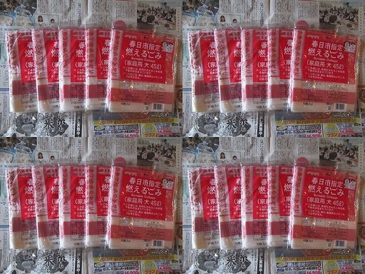春日市指定 燃えるごみの袋 （家庭用・大・45L） 10枚入り × 20 ➁