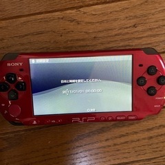 中古品　ポータブルゲーム機PSP3000レッドブラック　再出品
