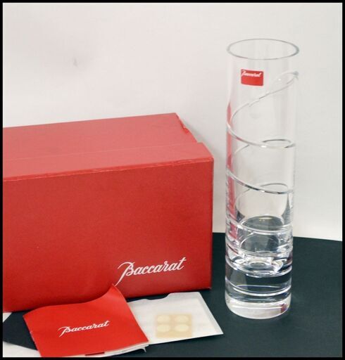 未使用 バカラ 花瓶 オルグ スパイラル フラワーベース Baccarat