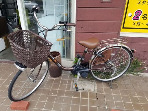 リサイクルショップどりーむ鹿大前店 No756 自転車 電動自転車 充電器も鍵もオートライトもギアの切り替えもついている！！