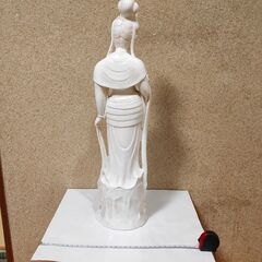 白磁観音 観音像 菩薩棒 聖観音（しょうかんのん）白磁 観音菩薩