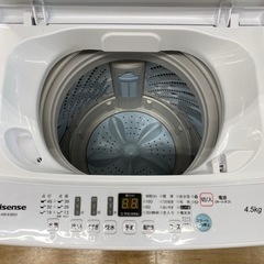 Hisenseの全自動洗濯機2021年製HW-E4503です。【トレファク東大阪店】