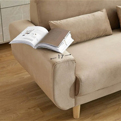 LOWYA/ベルベット調2人掛けソファ/幅159【4/20まで】