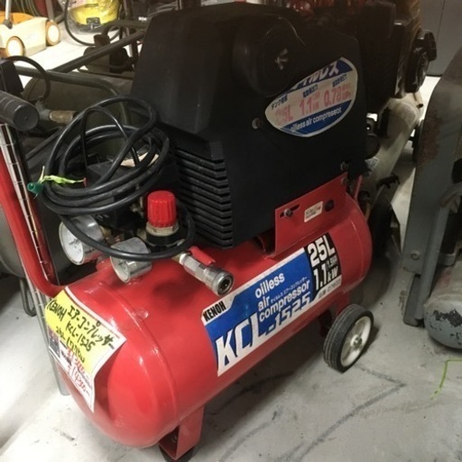 【送料0円】 KENOH  オイルレス　7.7kw kcl-1525 エアーコンプレッサー　25l その他