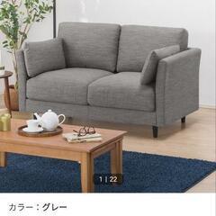 CA10 DR-GY 2人用ソファ グレー