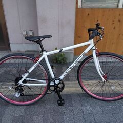 美品☆700c シティークロスバイク 6speed/ベージュ cervezartesana.es
