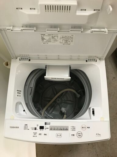 都内近郊送料無料 東芝 洗濯機 4.5㎏ AW-45M7 2019年製