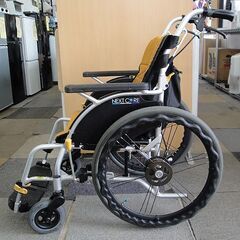 ☆ MATSUNAGA 自走式車いす ネクストコア・プチ NEXT-10B オレンジ 低床 軽量 コンパクト 車椅子 車イス 介護用品 松永製作所 札幌 東区 北20条店