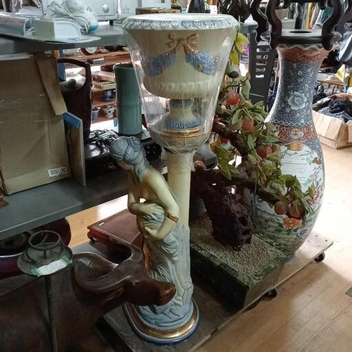 スペイン 置き物 水瓶 女性 陶器 大きい 庭 ガーデン 高さ 1165mm