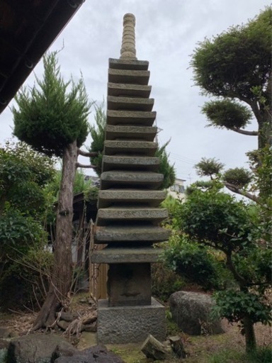 石灯籠 灯籠 13段 石 十三 重塔 塔 引取り限定 ⑥