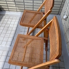 木製椅子２つセット