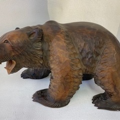 木彫りの熊 民芸品 木彫　熊　14号　中井作　インテリア　置物