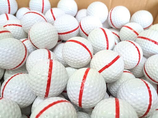 値下げしました! 新品! 未使用! 打ち放し 練習 ゴルフ レンジ ボール 赤帯【 全約 300個 】