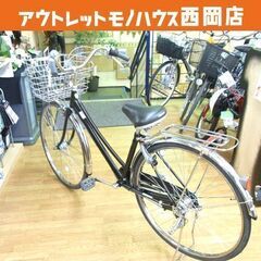 美品 シティサイクル ママチャリ 27インチ 3段変速 オートラ...