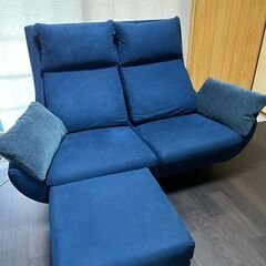 NOYES（ノイエス）ソファ　オットマン付き　中古品