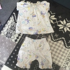 無料(^^)女の子夏服　パジャマ　80サイズ
